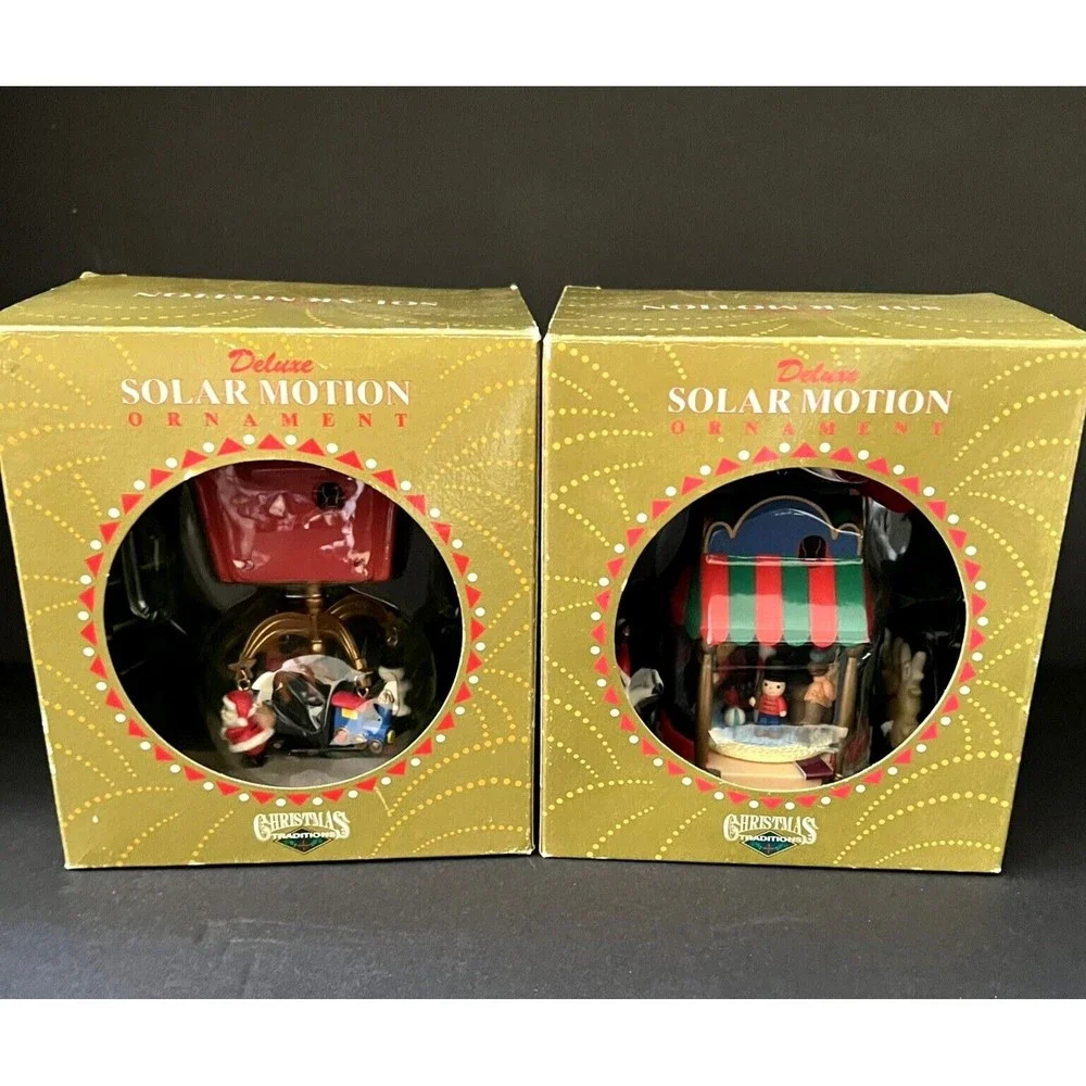 Christmas Traditions Deluxe Solar Motion Ornaments Cuckoo Clock & Toy Shop Kmart